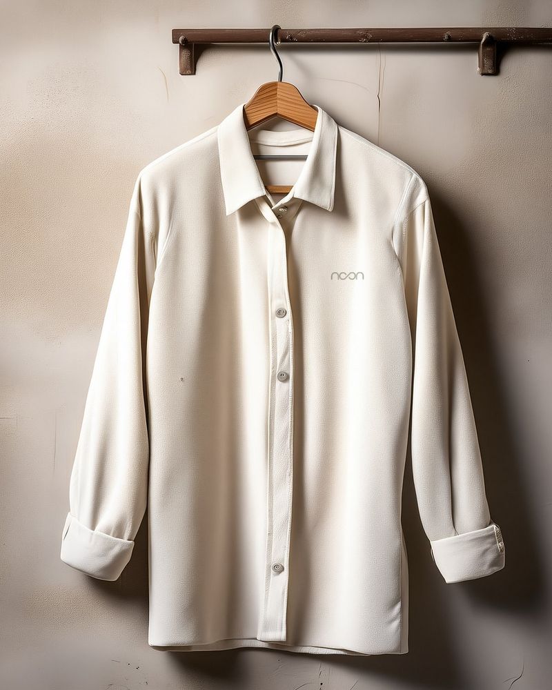 The buttoned work shirt with a long sleeve