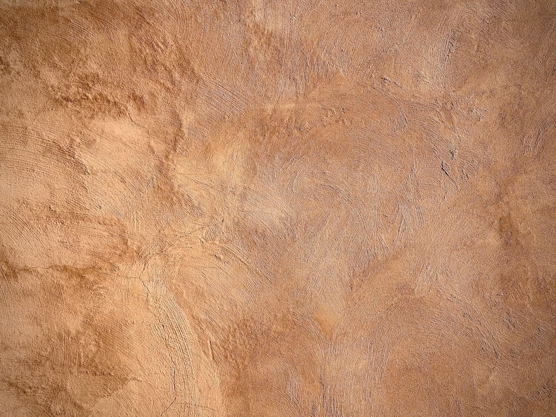 Marmorino lime plaster surface.