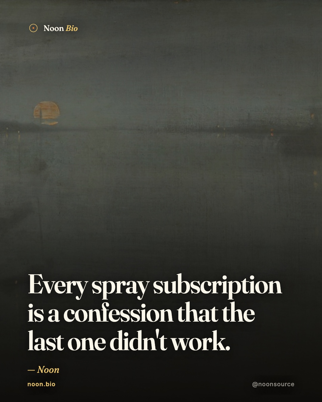 Every mosquito-spray subscription is a quiet confession that the last 