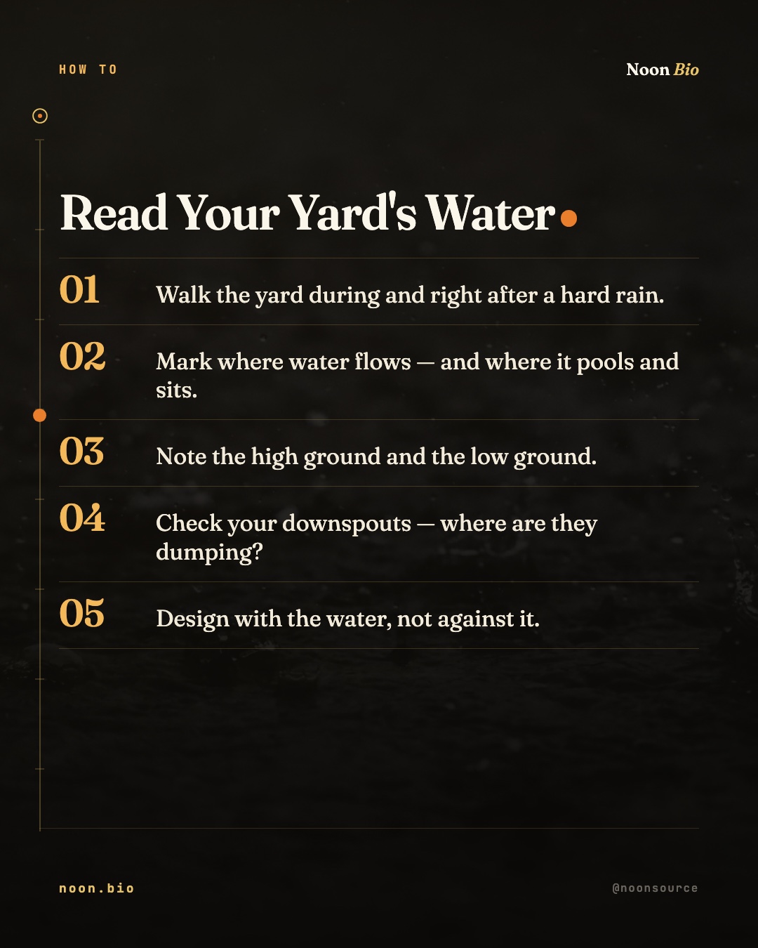 Read Your Yard's Water