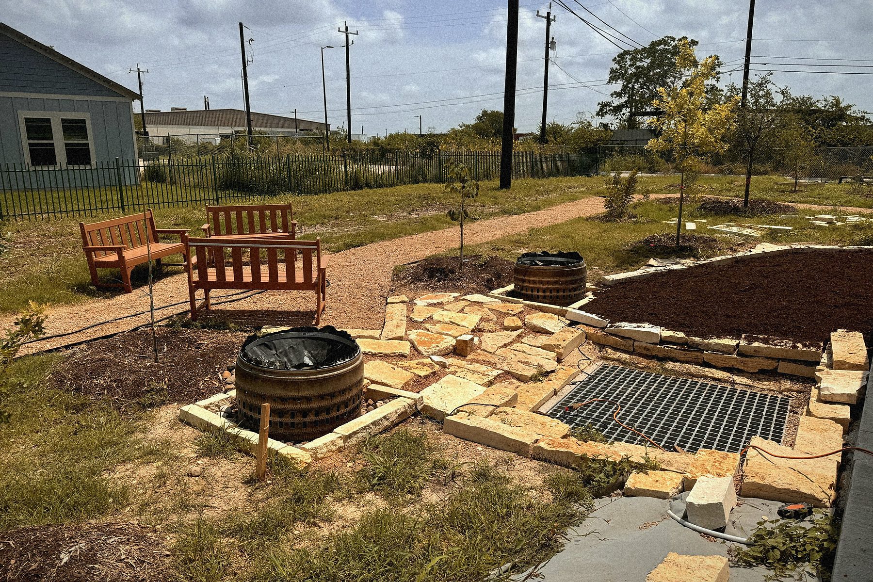 The court laid, before planting.